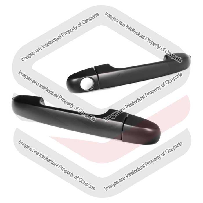 Door Handle Outer Black  Front (SET  LH+RH)