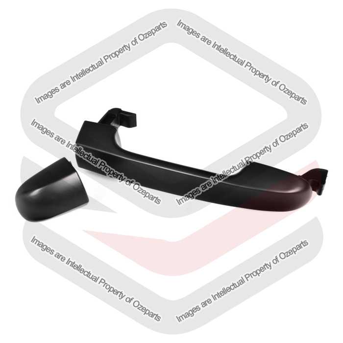 REAR RH RHS Right Hand Outer Door Handle Black For Hyundai i20 PB 2009~2015