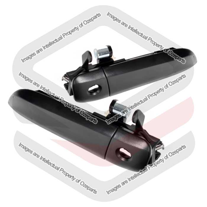 Door Handle Outer   Front (Black) (Set LH+RH)