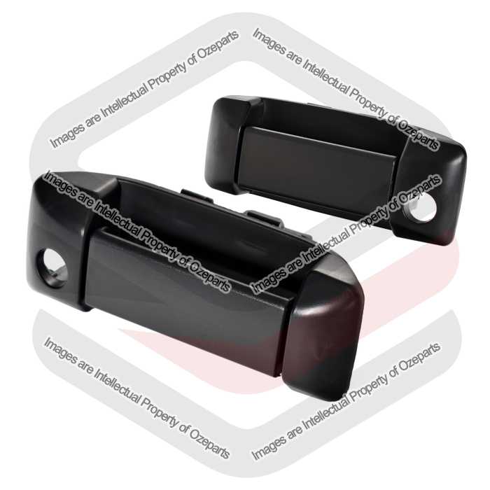 Door Handle Outer   Sliding (Black) (Set LH+RH)