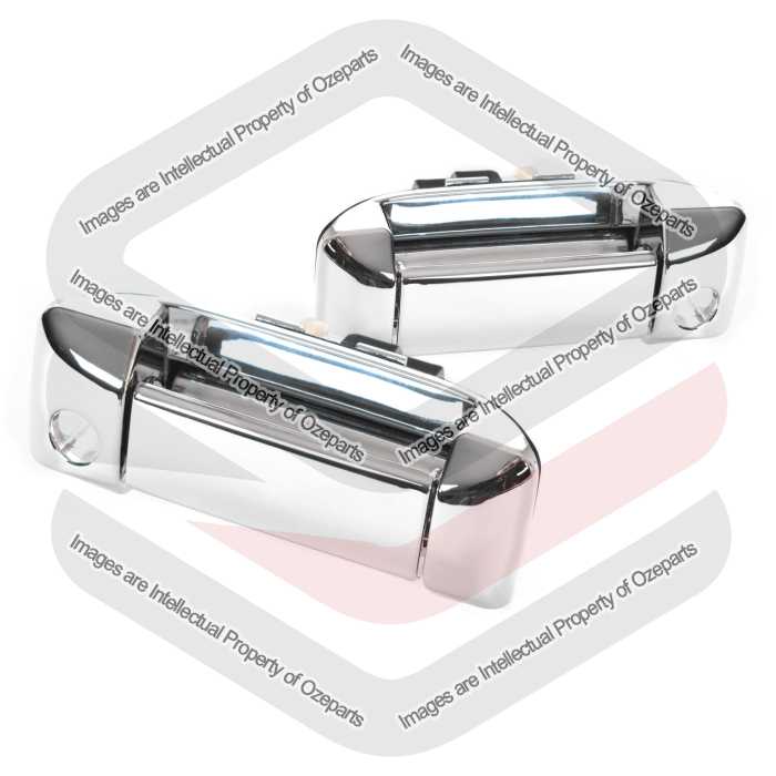 Door Handle Outer  Sliding (Chrome) (Set LH+RH)