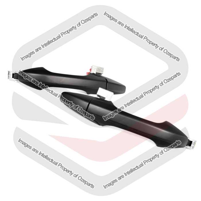 Door Handle Outer (Black)  Rear (Set LH+RH)