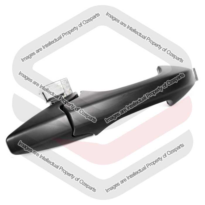 Door Handle Outer (Black)  Rear