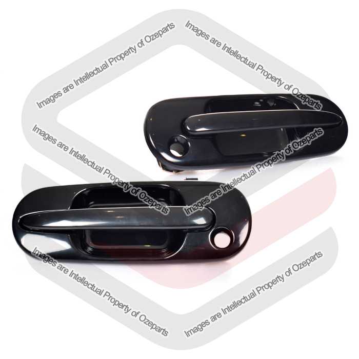 Door Handle Outer  Front (Smooth Black) (SET LH+RH)