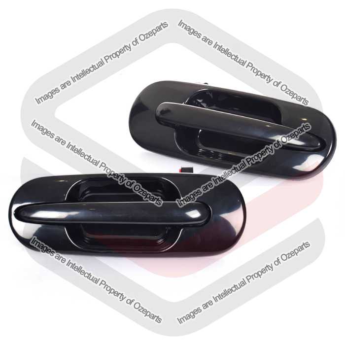 Door Handle Outer  Rear (Smooth Black) (SET LH+RH)