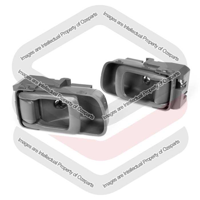 Ozeparts Fits Nissan Patrol Y61 / GU 1997~2016 4x4 4WD SUV Ute | FRONT or REAR Inner Door Handles (Chrome) | Pair of LH Left Hand + RH Right Hand