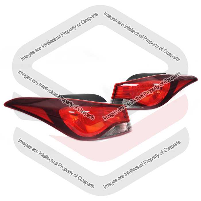 Set / Pair LH+RH Tail Light Lamp For Hyundai Elantra MD Series 2 Sedan 13~15