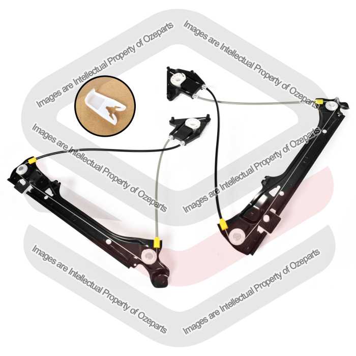 Door Regulator Rear (Electric No Motor) (SET LH+RH)