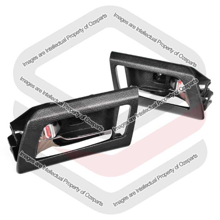 Door Handle Inner  Rear (Chrome Black) (SET LH+RH)