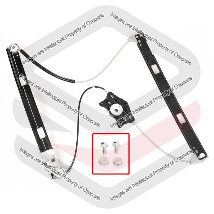 Door Window Regulator FRONT  (Electric No Motor)