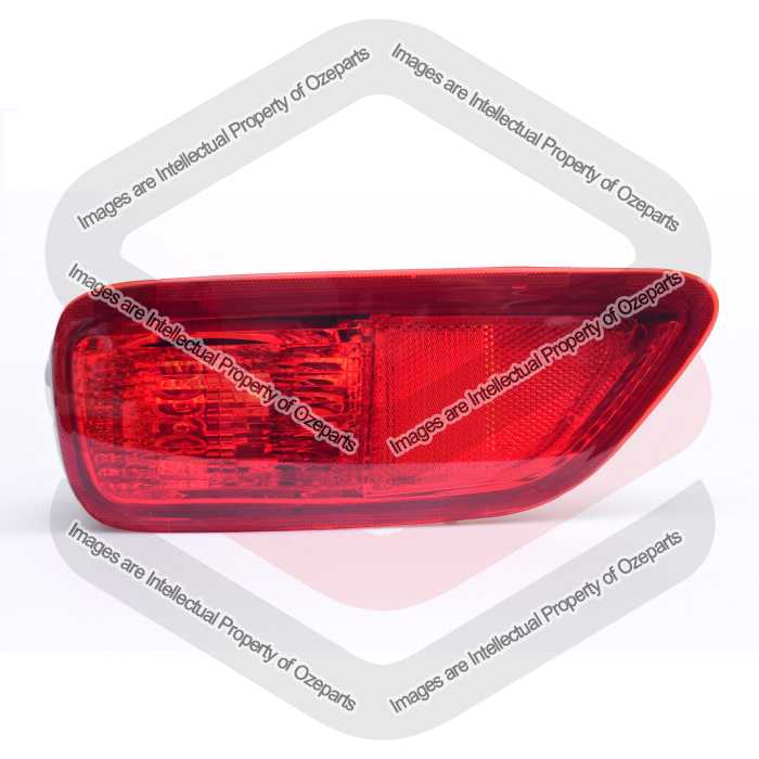 TYC Fits Nissan Patrol Wagon Y62 2012~2019 | Rear Bumper Bar Reflex Reflector (No Light / Lamp Globe) | LH LHS Left Hand (Passenger Side)