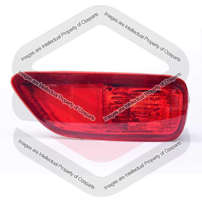 TYC Fits Nissan Patrol Wagon Y62 2012~2019 | Rear Bumper Bar Reflex Reflector (No Light / Lamp Globe) | RH RHS Right Hand (Driver Side)