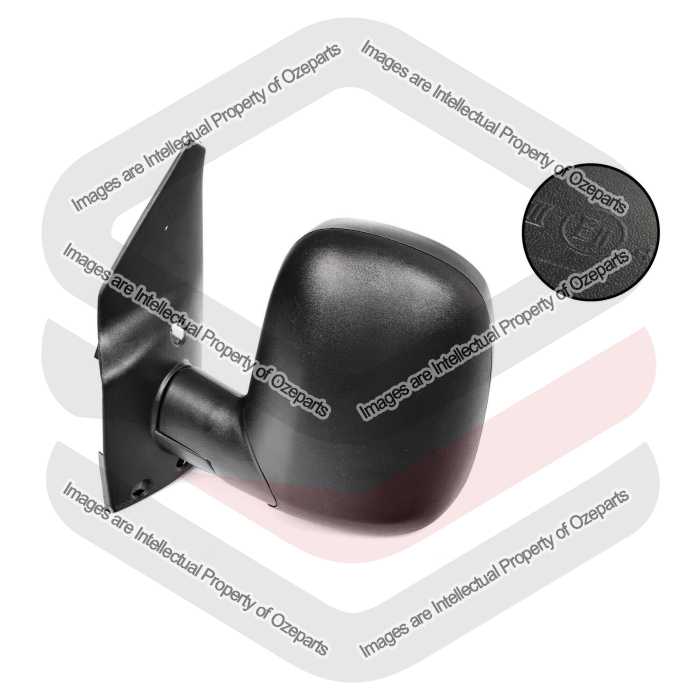 TYC Fits Ford Transit Van VE VF VG 1994~2000 | Manual Door Mirror Assembly (Texture Black) | LH LHS Left Hand (Passenger Side)