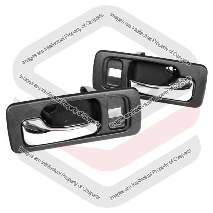 Door Handle Inner (Chrome Black) Front (Set LH+RH)