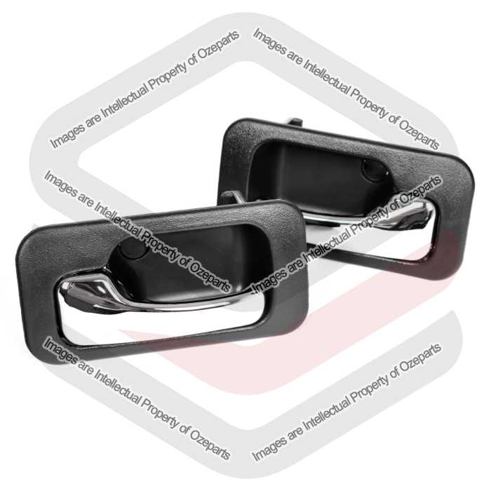 Door Handle Inner (Chrome Black)  Rear (Set LH+RH)