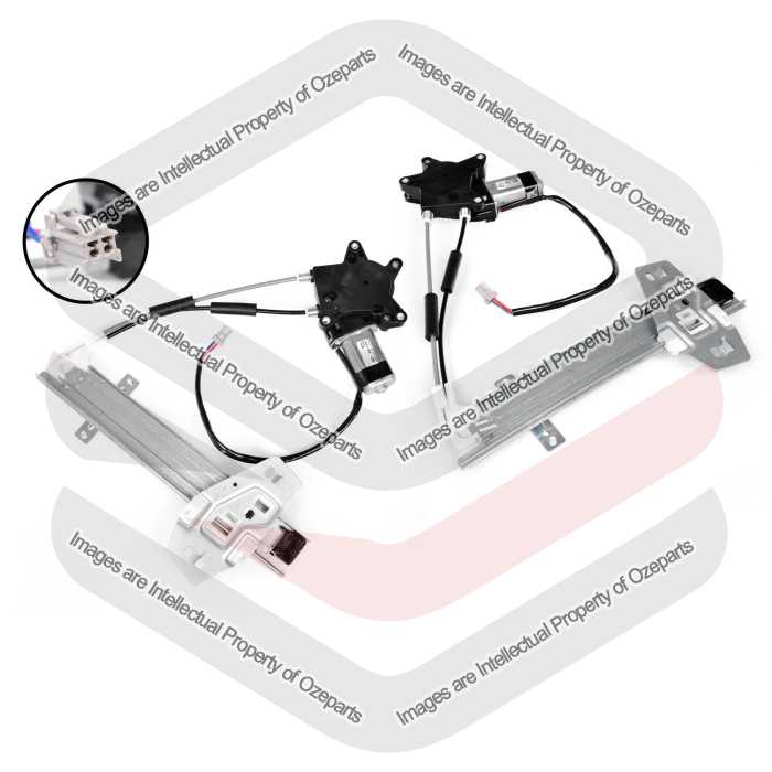 Door Window Regulator Rear (Electric With Motor)