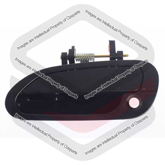 Ozeparts Fits Honda Accord CG CK 1998~2003 | FRONT Outer Door Handles (Black) | LH LHS Left Hand (Passenger Side)