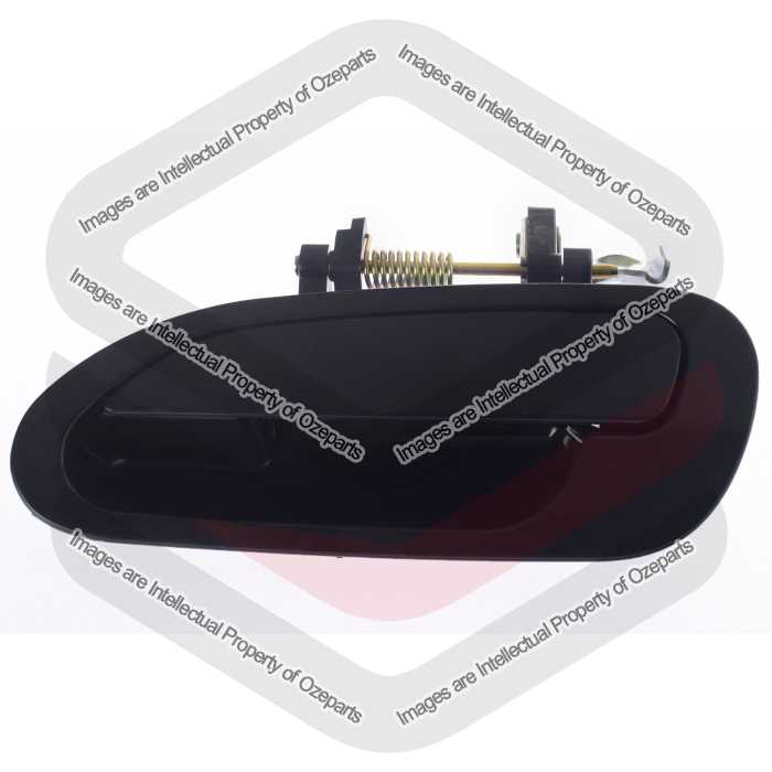 Ozeparts Fits Honda Accord CG CK 1998~2003 | REAR Outer Door Handle (Black) | LH LHS Left Hand (Passenger Side)