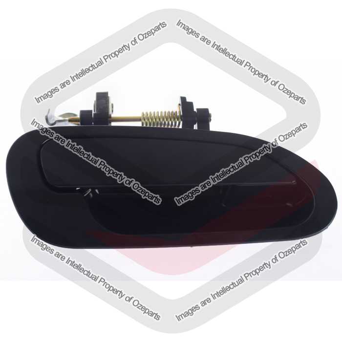 Ozeparts Fits Honda Accord CG CK 1998~2003 | REAR Outer Door Handle (Black) | RH RHS Right Hand (Driver Side)
