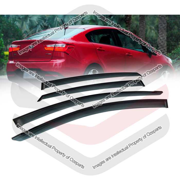 Door Window Visors - 4 Door Sedan (SET 4)