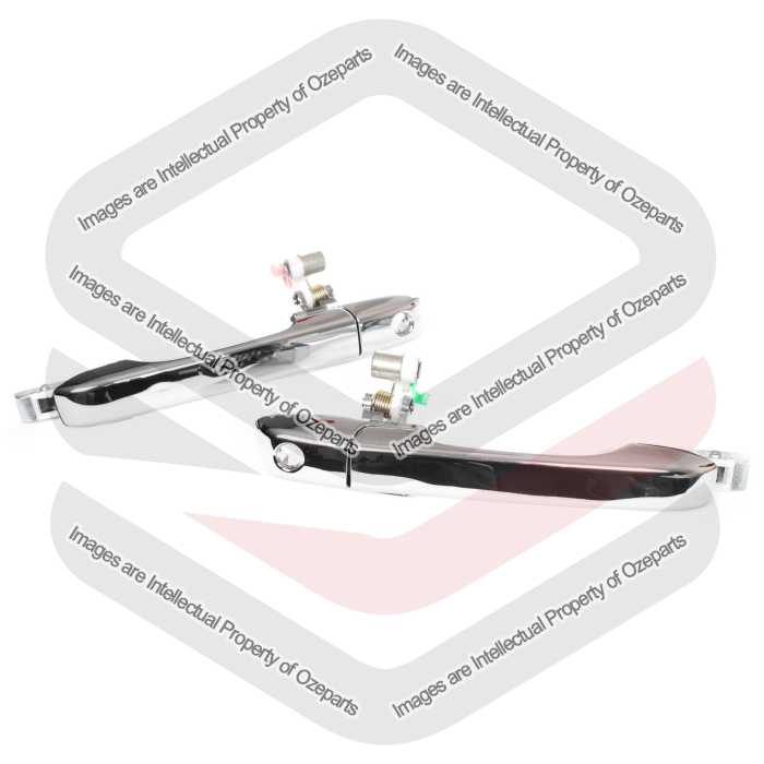 Ozeparts Fits Honda CRV CR-V RD 2002~2006 | FRONT Outer Door Handles (Chrome) | Pair of LH LHS Left Hand + RH RHS Right Hand