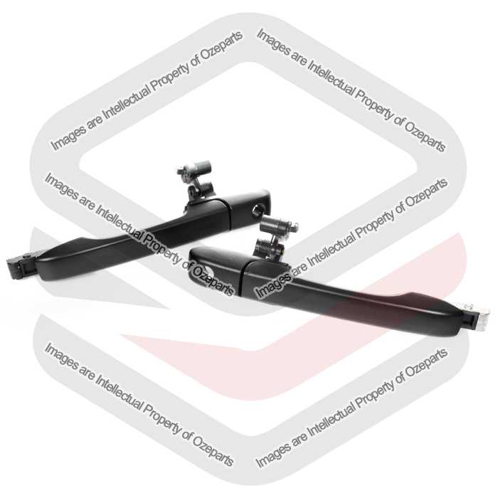 Ozeparts Fits Honda CRV CR-V RD 2002~2006 | FRONT Outer Door Handles (Texture Black) | Pair of LH LHS Left Hand + RH RHS Right Hand