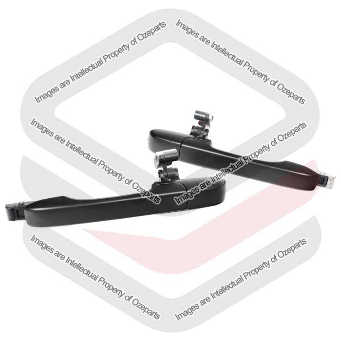 Ozeparts Fits Honda CRV CR-V RD 2002~2006 | REAR Outer Door Handles (Texture Black) | Pair of LH LHS Left Hand + RH RHS Right Hand