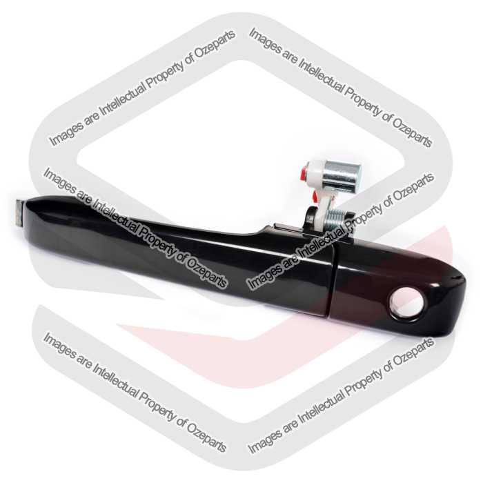 Ozeparts Fits Honda CRV CR-V RD 2002~2006 | FRONT Outer Door Handle (Smooth Black) | LH LHS Left Hand (Passenger Side)