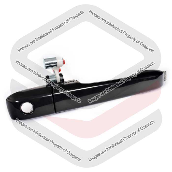 Ozeparts Fits Honda CRV CR-V RD 2002~2006 | FRONT Outer Door Handle (Smooth Black) | RH RHS Right Hand (Driver Side)