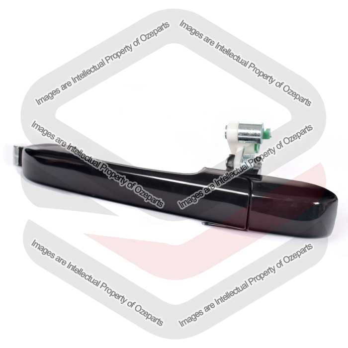 Ozeparts Fits Honda CRV CR-V RD 2002~2006 | REAR Outer Door Handles (Smooth Black) | LH LHS Left Hand (Passenger Side)