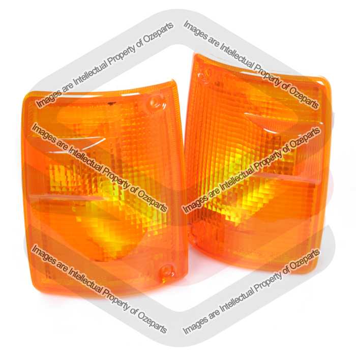 Pair LH+RH Corner Light Indicator Lamp Amber For Holden Jackaroo 1987~1992