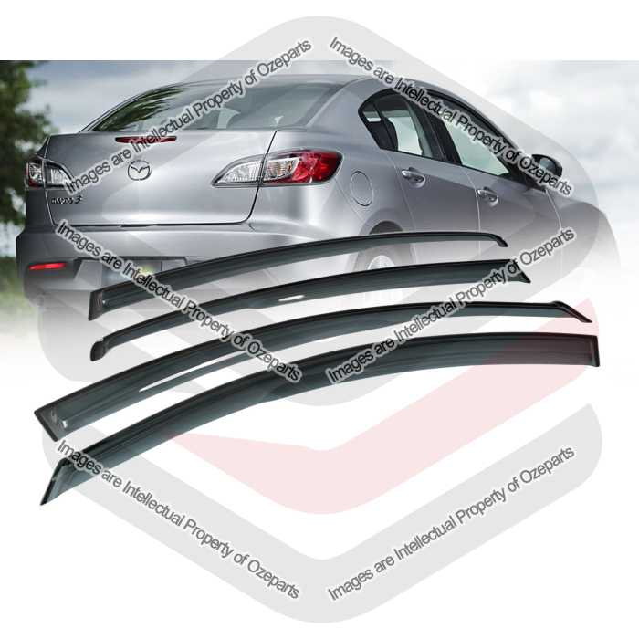 Door Window Visors - 4 Door Sedan (SET 4)