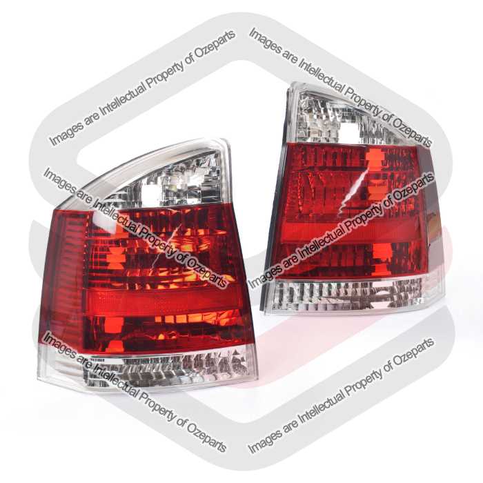 Tail Light (Clear On Top) Non Tinted (SET LH+RH)