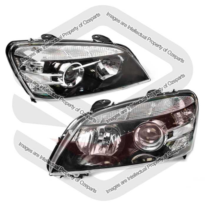 Set / Pair LH+RH Head Light Lamp Projector For Holden Statesman WM 2006~2013