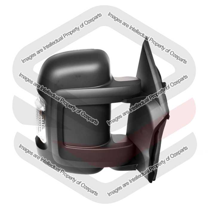 TYC Fits Fiat Ducato 2007~On | Electric Power Door Mirror Short Arm 6cm (With Temperature Sensor, 5W Globe) | RH RHS Right Hand (Driver Side)