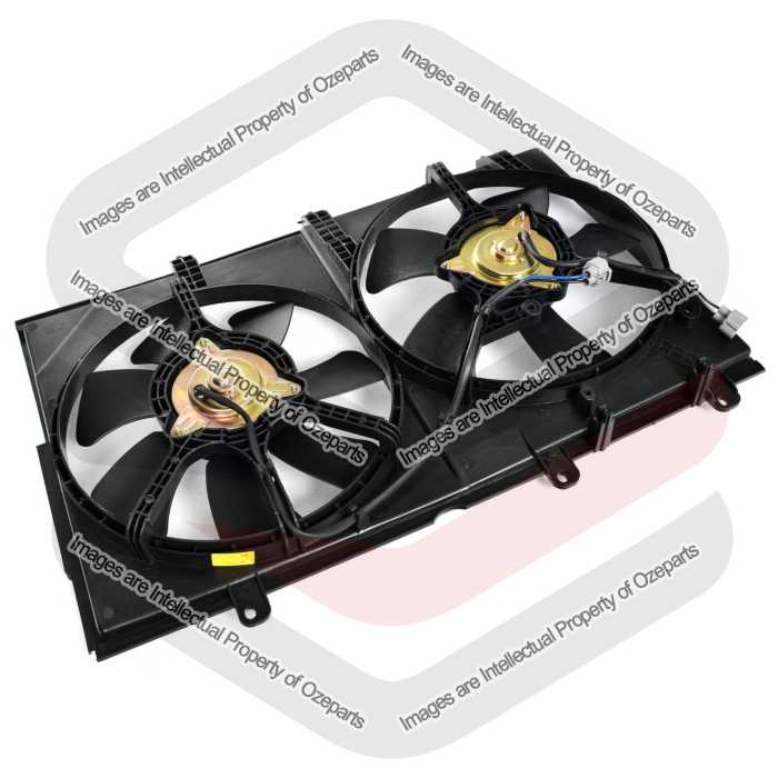 AC + Radiator Thermo Cooling Fan Assy Dual For Mitsubishi Outlander ZE ZF 02~06