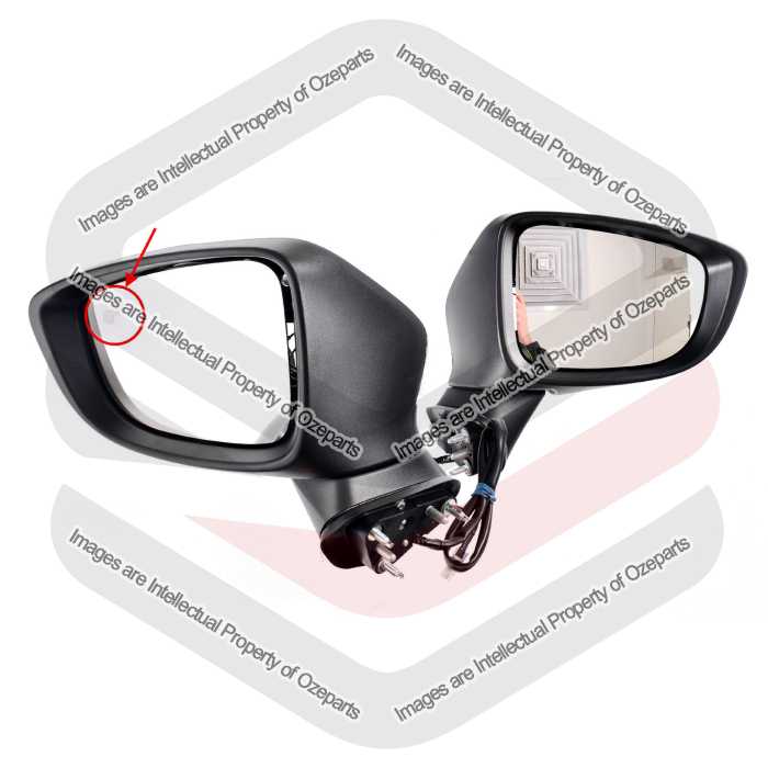 Door Mirror AM (8 + 2 Pins With Auto Fold & Blind Spot Alert) (SET LH+RH)