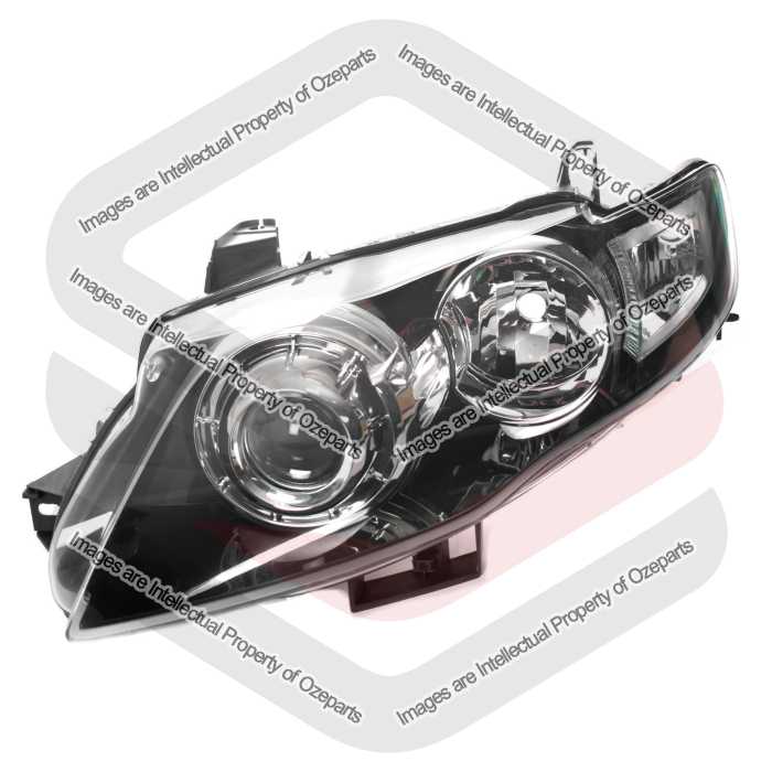 Head Light (Black) With Projector G6E Turbo