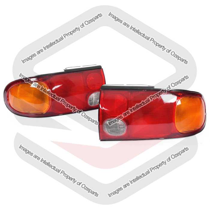 TYC Fits Mitsubishi Lancer CC Sedan 1992~1996 | Taillights Tail Lights Rear Lamps | Pair of LH LHS Left Hand (Passenger) + RH RHS Right Hand (Driver)