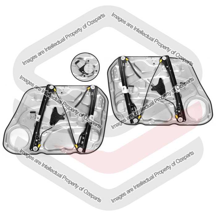 Door Window Regulator Front AM (With Panel With Motor) (SET LH+RH)