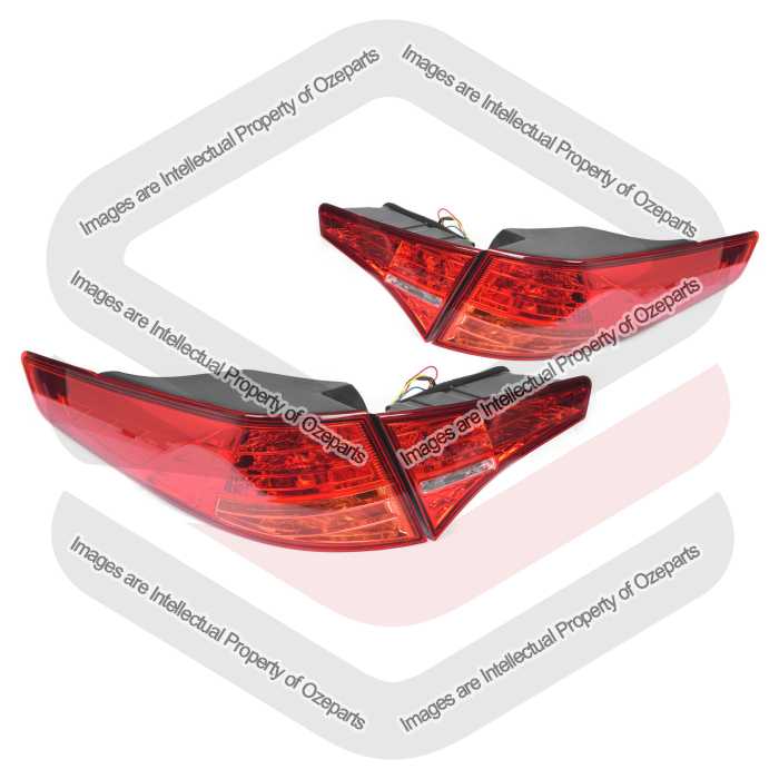Set Pair LH+RH Tail + Boot Lid Light (No LED) For Kia Optima TF 2010~2013 Si