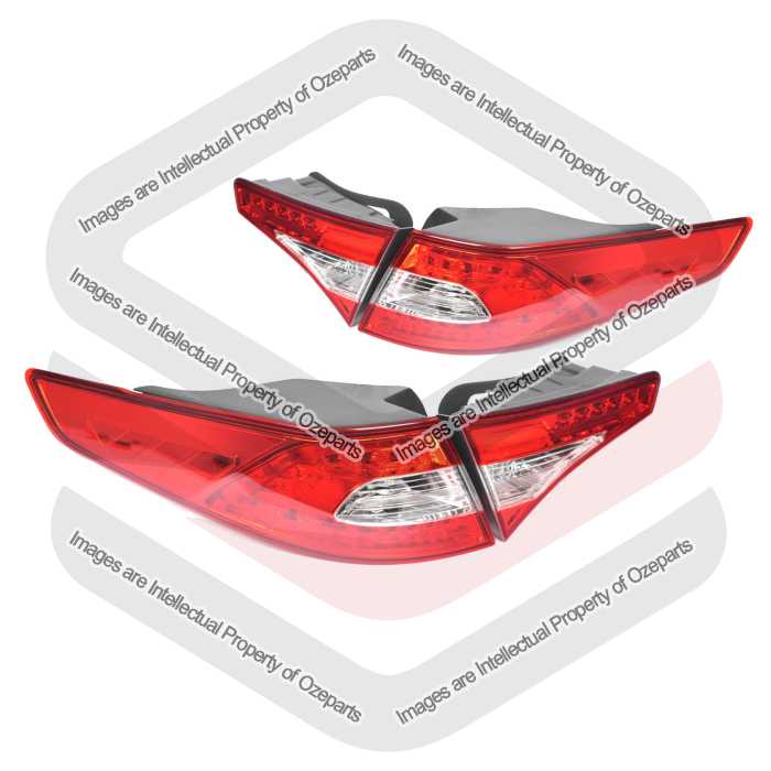 Set Pair LH+RH Tail + Boot Lid Light (With LED) For Kia Optima TF 2010~2013