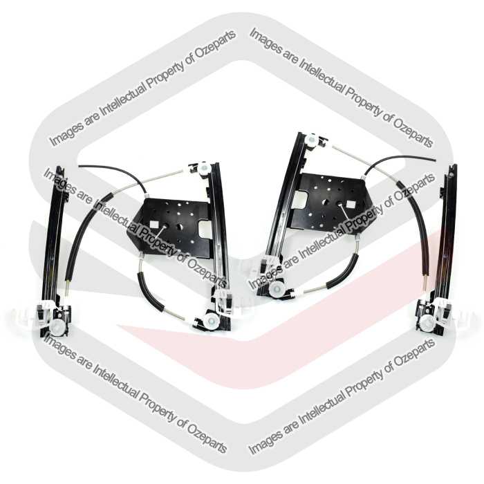 Door Window Regulator Rear (Electric No Motor) - From 2007/09 (SET LH+RH)