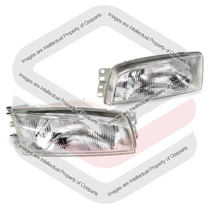 Set Pair LH+RH Head Light Lamp For Mitsubishi Lancer CE Series 1 SEDAN 96~98