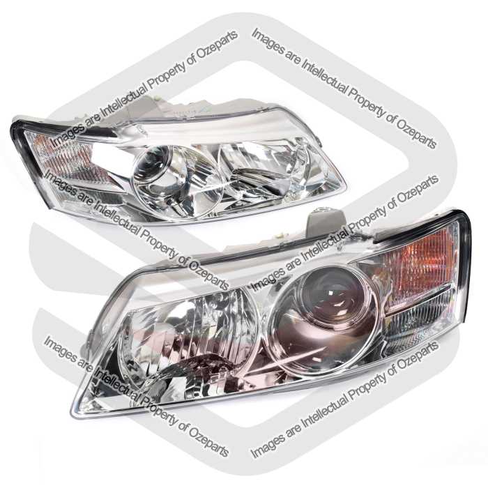 Head Light AM (Projector Chrome Berlina) (SET LH+RH)