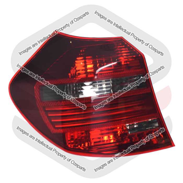 TYC Fits BMW 1 Series E87 5 Door Hatch 2007~2011 | Taillight Tail Light Rear Lamp (With LED Dark Tinted) | LH LHS Left Hand (Passenger Side)