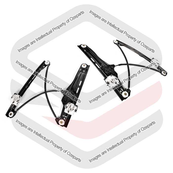 Ozeparts Fits BMW X3 F25 2010~2013 SUV | FRONT Electric Power Door Window Regulators (Without Motor) | Pair of LH LHS Left Hand + RH RHS Right Hand