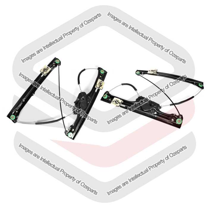 Ozeparts Fits BMW X3 F25 2013~2017 SUV | FRONT Electric Power Door Window Regulators (Without Motor) | Pair of LH LHS Left Hand + RH RHS Right Hand