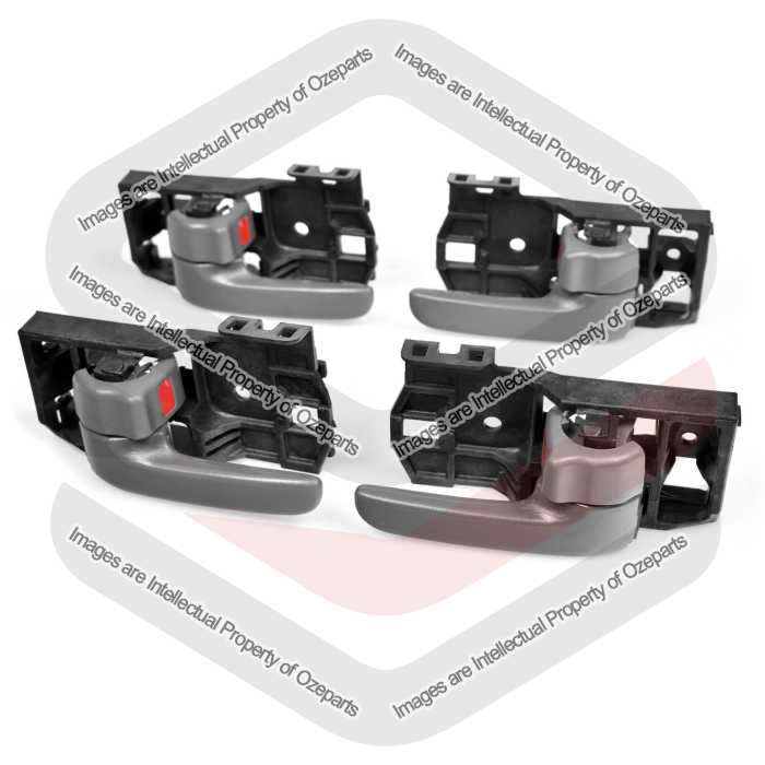 Set of 4 Pcs Inner Door Handle Grey For Toyota Landcruiser 100 Series 2002~2007