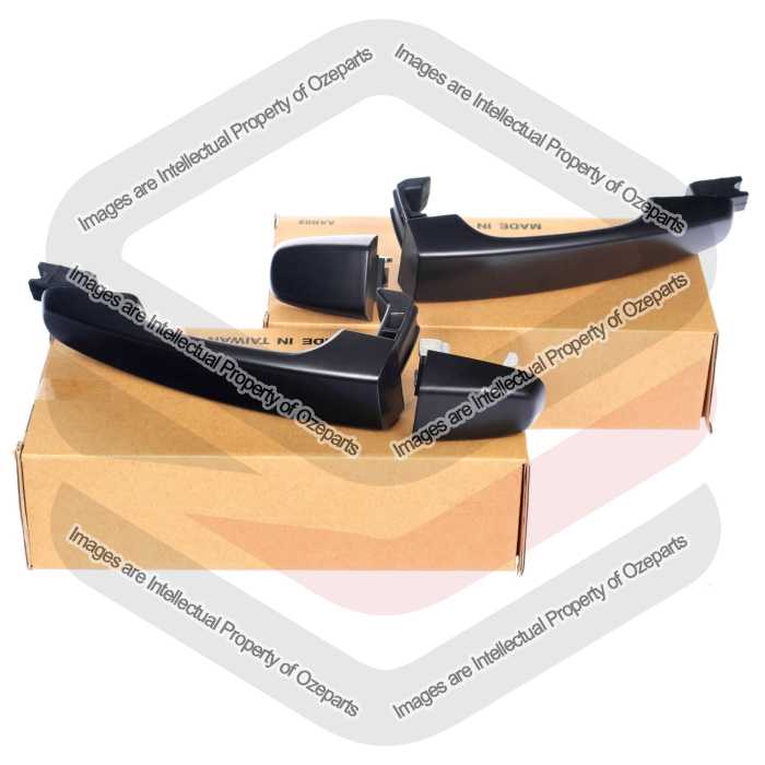 Holden Commodore VE / Statesman WM REAR Outer Pair LH + RH Door Handle Black